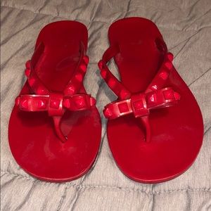 Red Flip flop